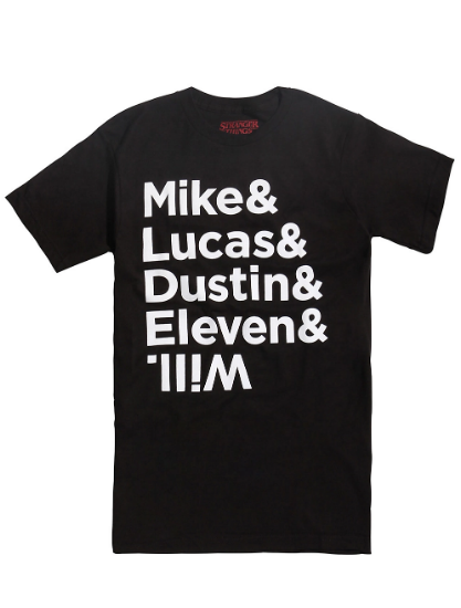 stranger things names shirt